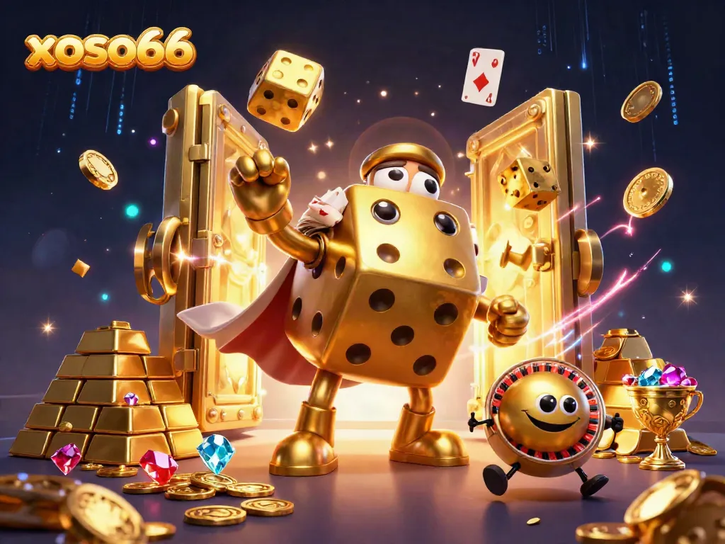 Experience the magic with xoso66, where golden dice juggle amid treasure vaults and gems.
