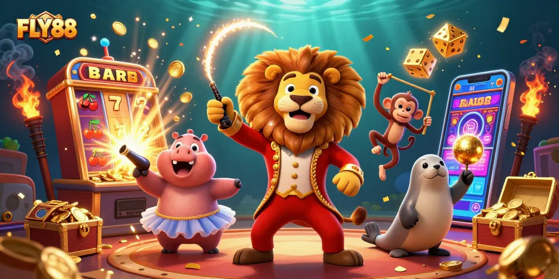 Spin big wins at FLY88 with exciting circus-themed casino adventure!